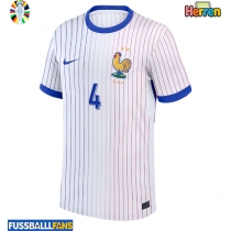 Frankreich Dayot Upamecano #4 Auswärtstrikot EM 2024 Kurzarm